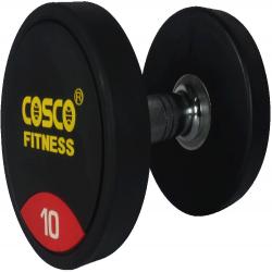 What is Cosco Rubberised Round Dumbbells 10Kg low price India